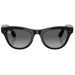 Умные очки Ray-Ban Meta* Skyler Gen 2 Shiny Black, Поляризационные линзы Polar Gradient Graphite (RW4014)